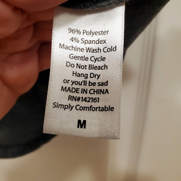 Lularoe M Randy Raglan Baseball T Gray Black Gold Floral Scrolls NWT - Picture 5 of 7